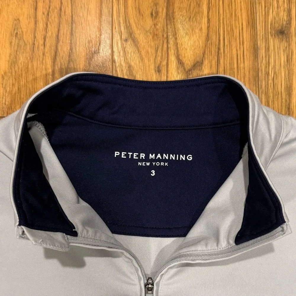 Peter Manning Gray Quarter-Zip Pullover - Picture 2 of 3